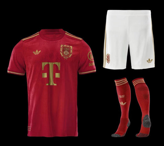 Adidas FC Bayern München 125 Jahre Jubiläums Trikot Hose komplett NEU Größe M