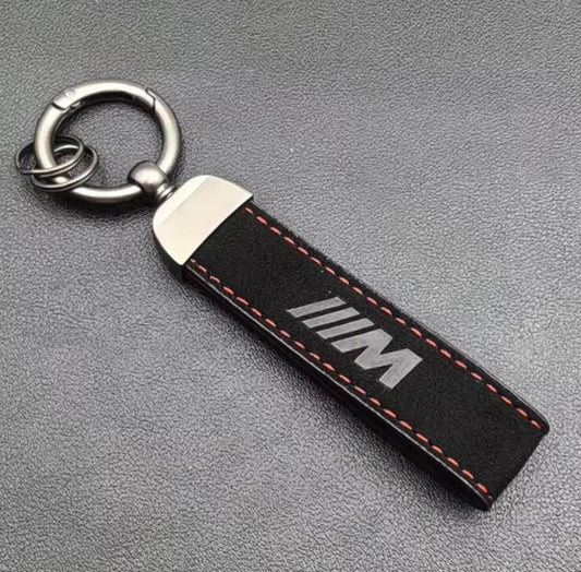 BMW M3 Auto Schlüsselanhänger Sport Wildleder Keyring Alcantara Karabinerhaken