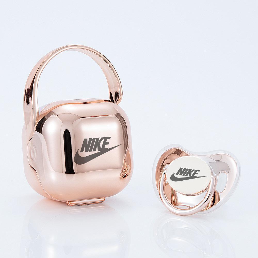 Premium Baby Schnuller Nike rose mit Aufbewahrungsbox & Geschenkbox